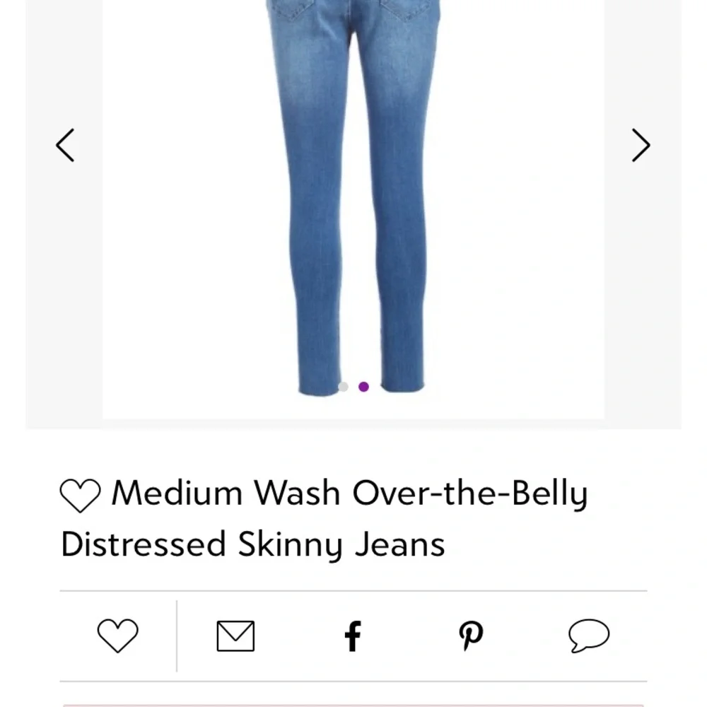 Mom and co distressed maternity jeans basically new - Picture 2 of 4